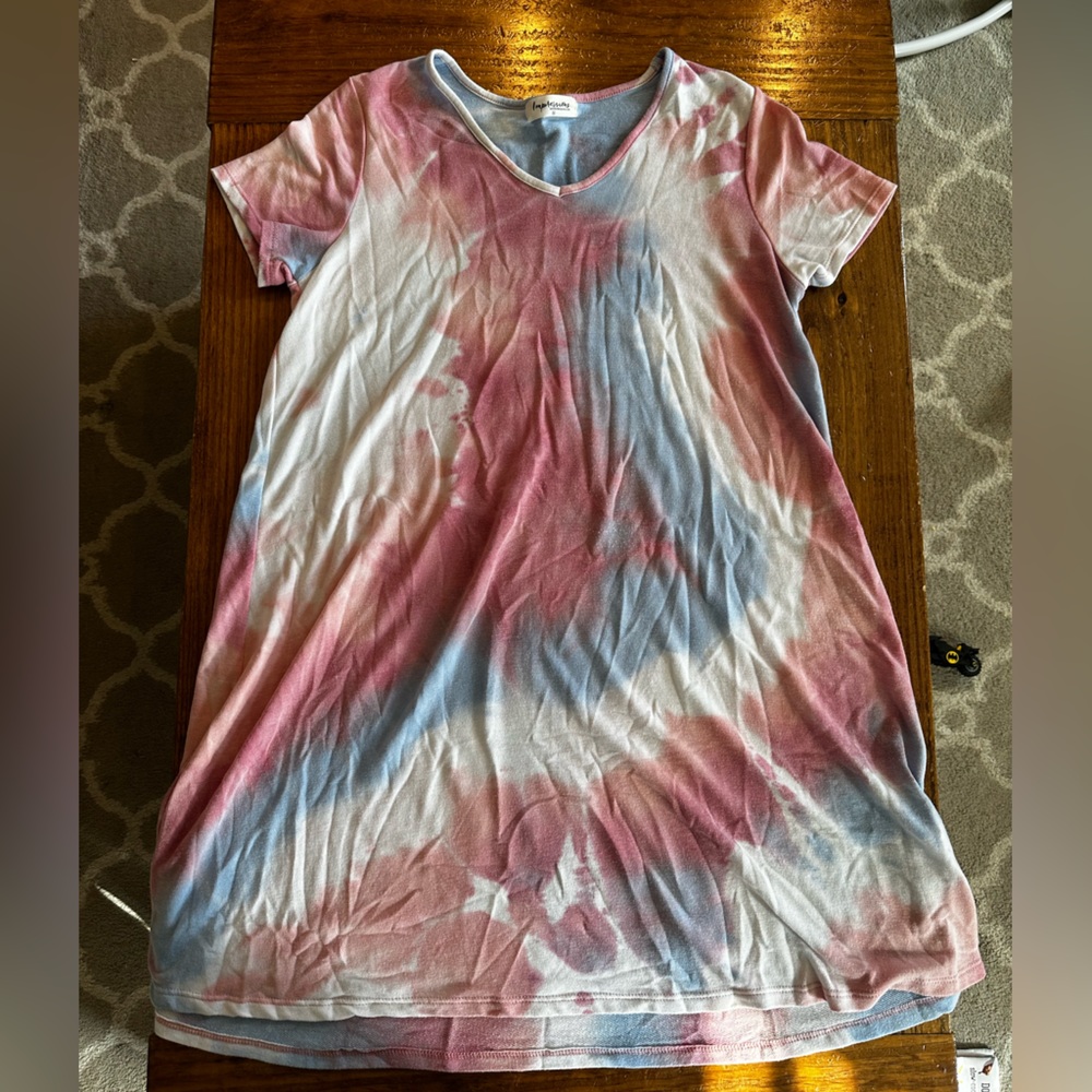 Tie-dye tshirt dress